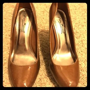 Anne Michelle Patent Cognac Bronze Stiletto Pump